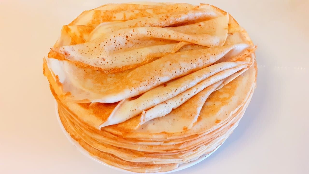 Блины без дырочек для начинки