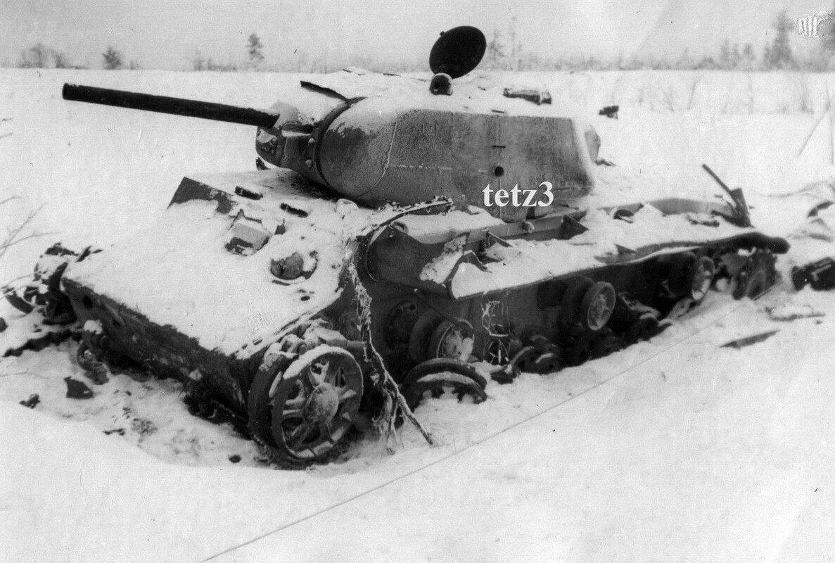 Одна из частей танкового полка зимой 1943