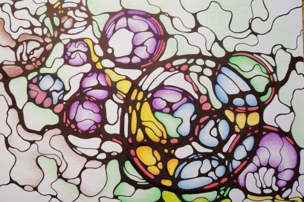 Нейрографика рисунки распечатать раскраску