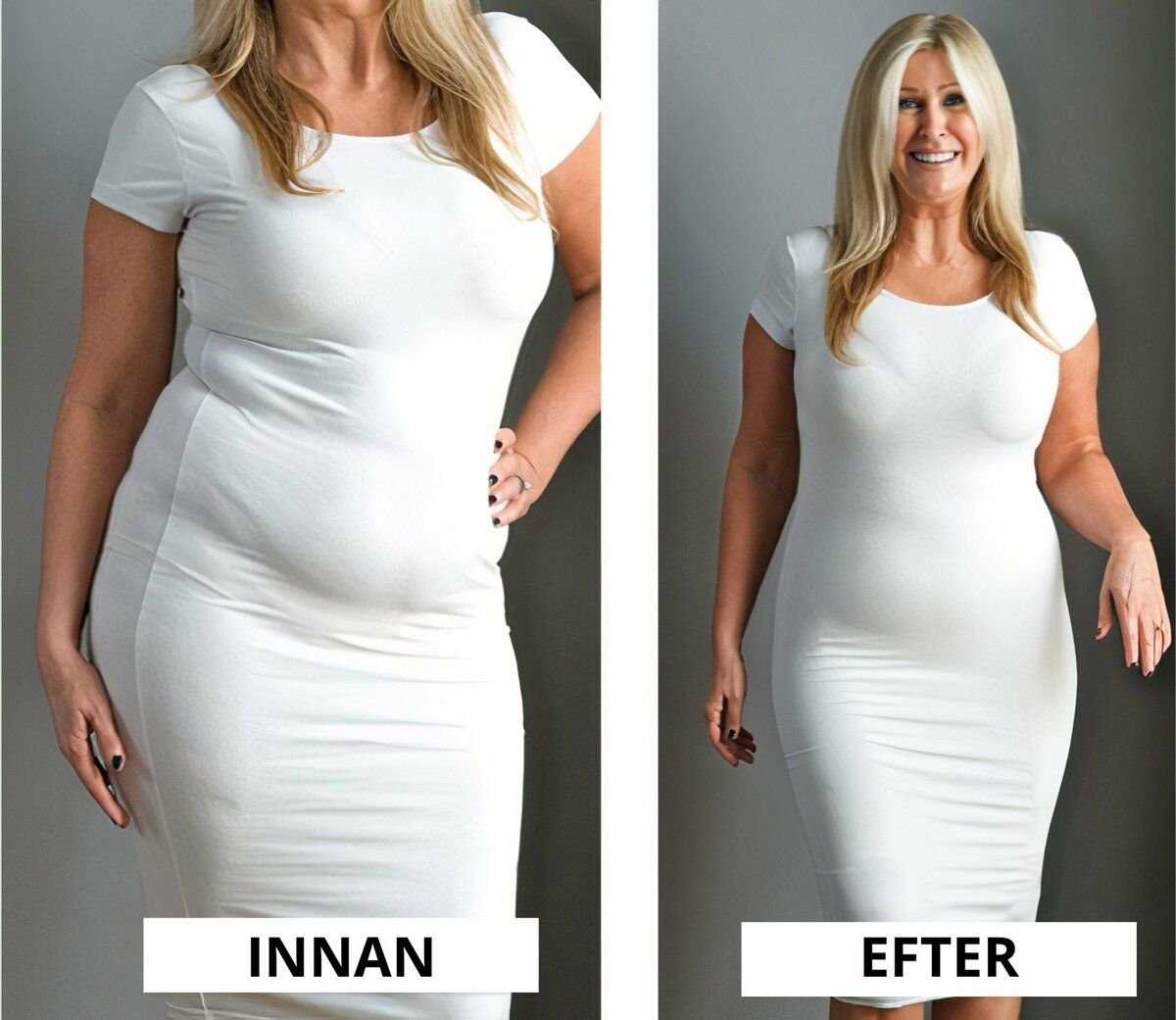 Корректирующее белье для полных женщин до и после