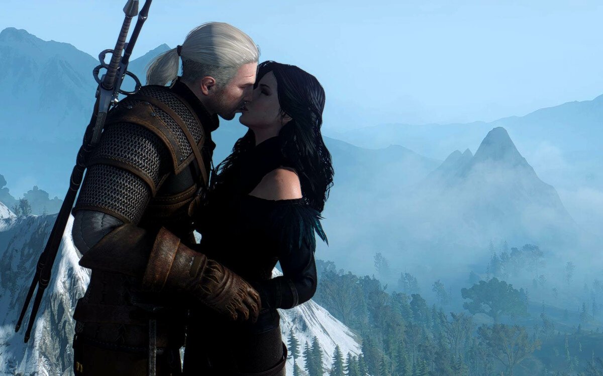 The Witcher 3 Геральт и Йеннифер