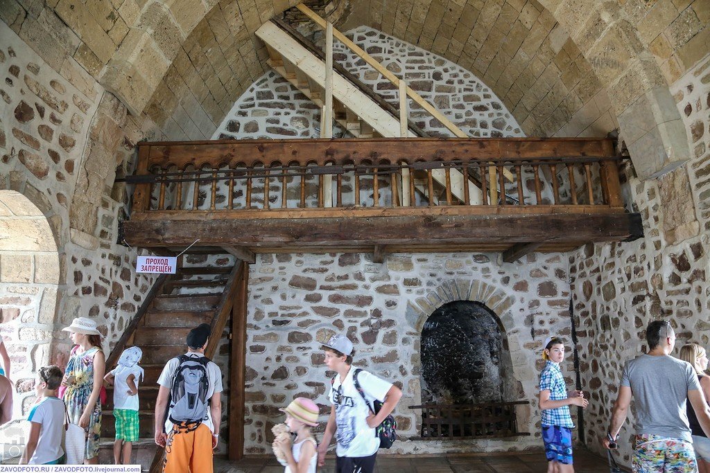 Крепость в судаке внутри