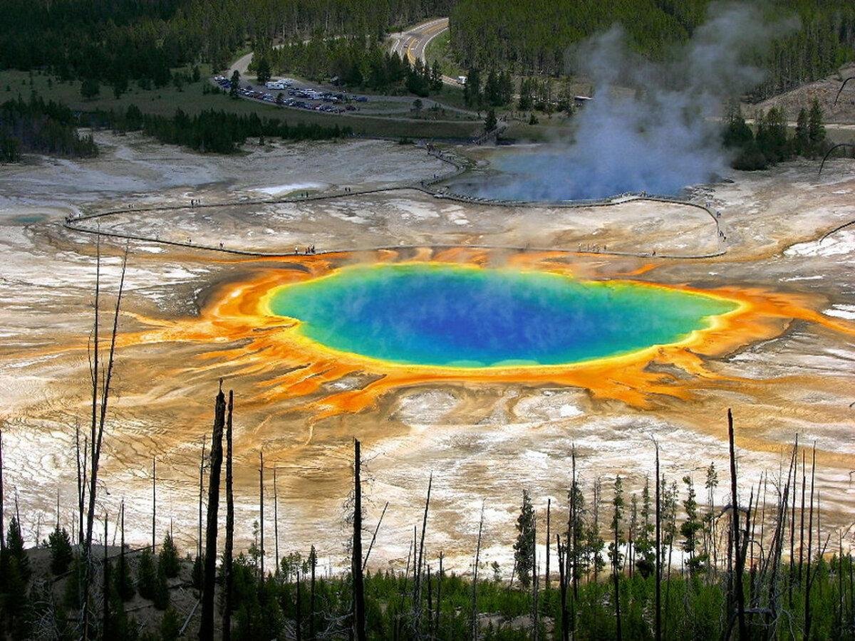 Озеро утренней славы национальный парк Yellowstone