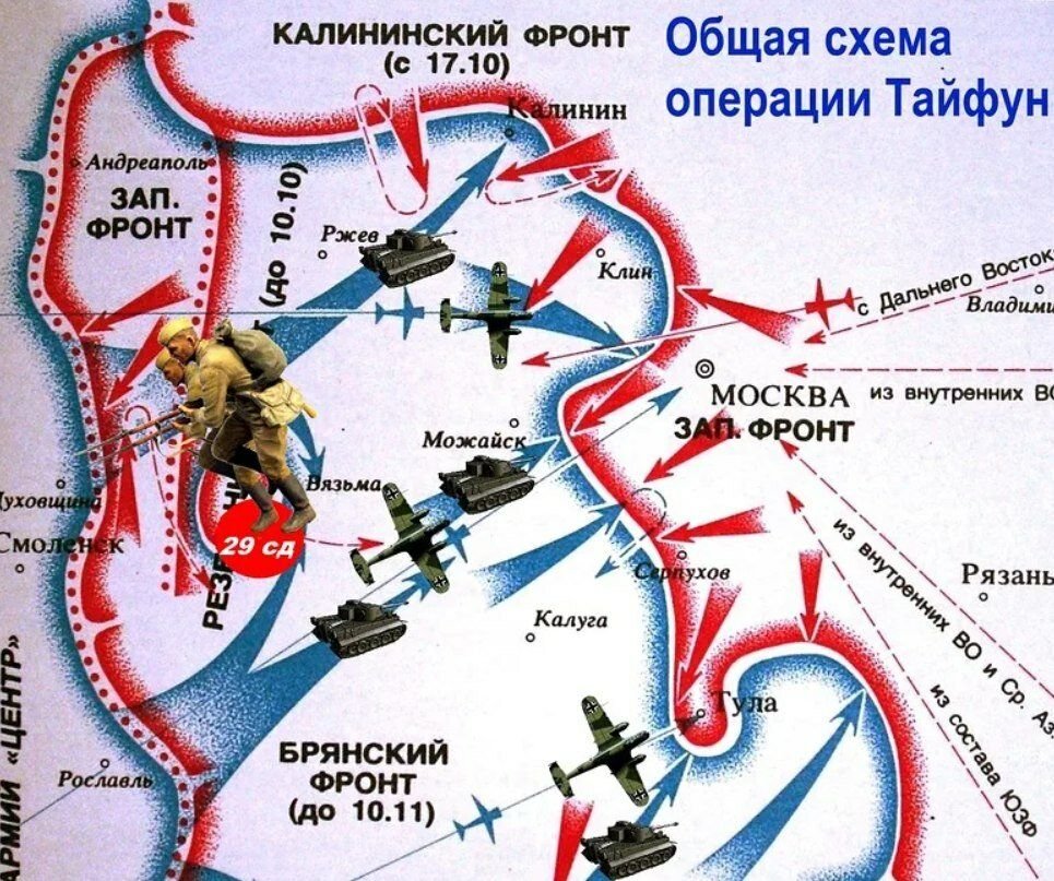 Какое действие советских войск. Карта битва под Москвой 1941 оборонительная операция. Операция Тайфун Московская битва карта. Московская битва 1941-1942 план Тайфун. Схема битвы за Москву 1941 год.