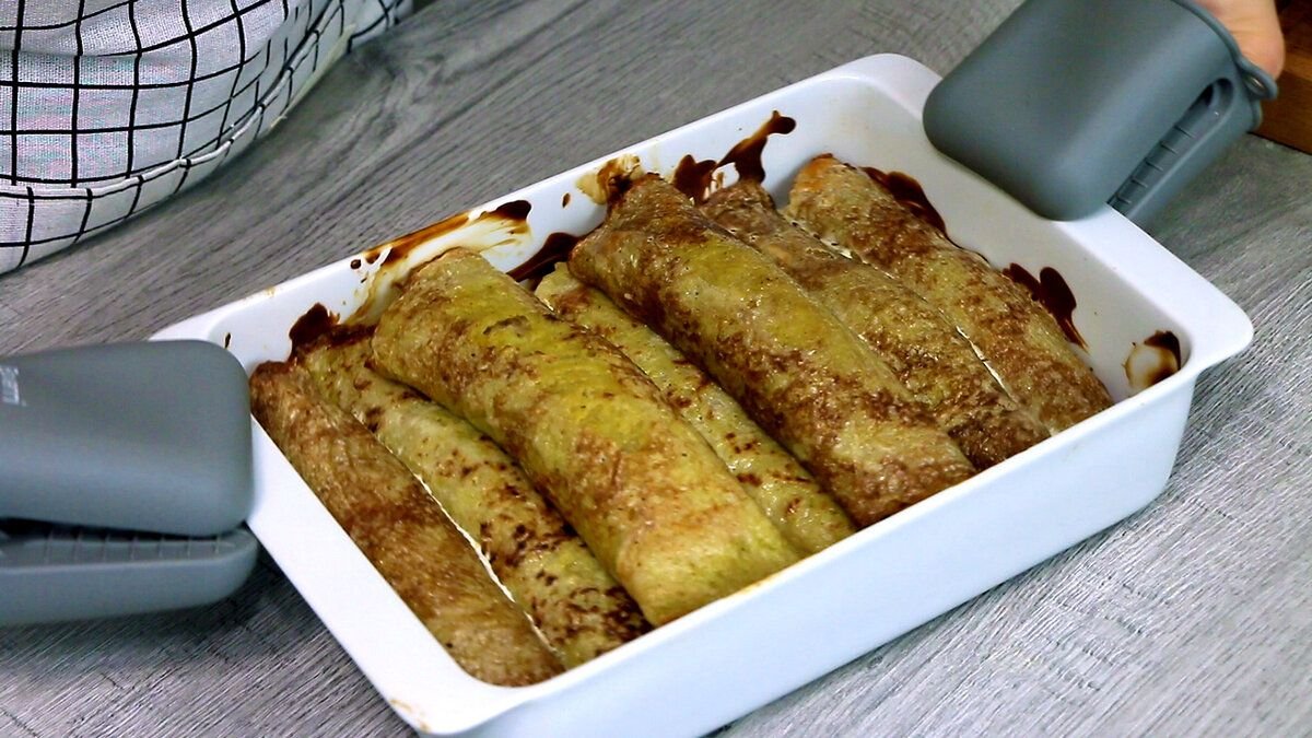 Блинчики с фаршем из яблок 4