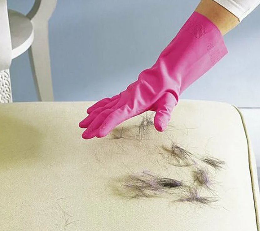 Почему ворсинки и пыль прилипают к одежде при чистке волосяной щеткой