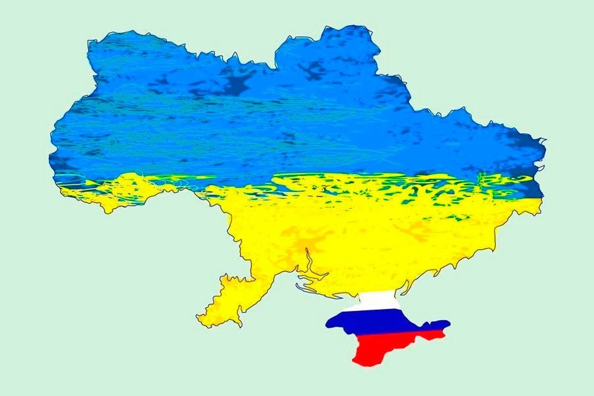 Контур Украины без Крыма