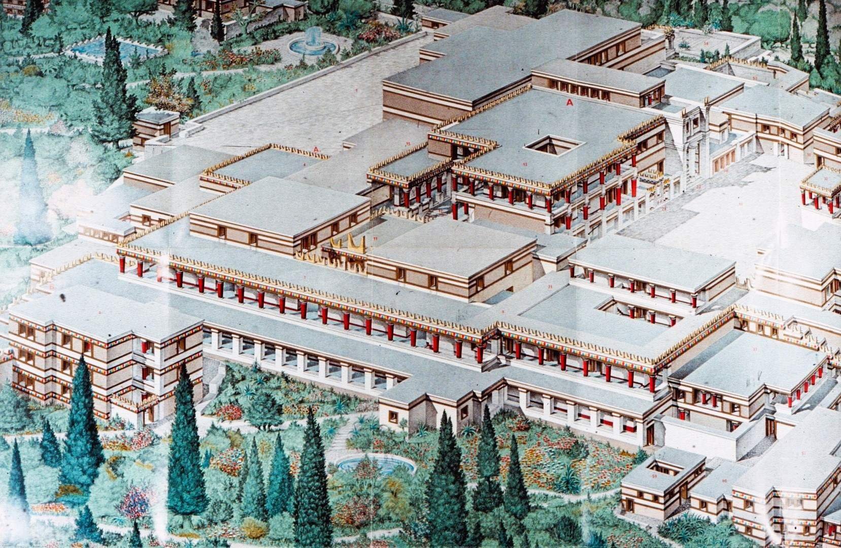 кносский дворец в греции