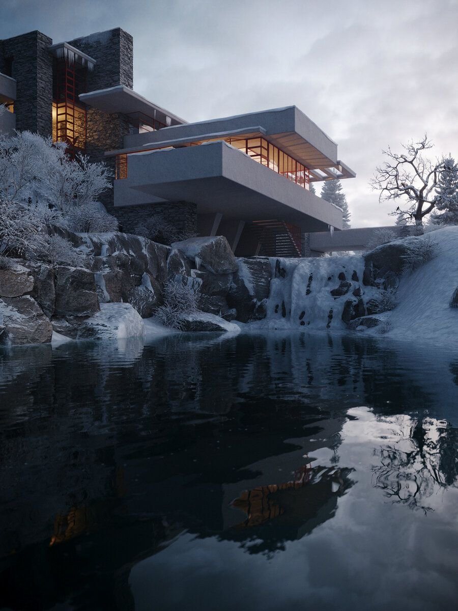 Fallingwater Фрэнк Ллойд Райт