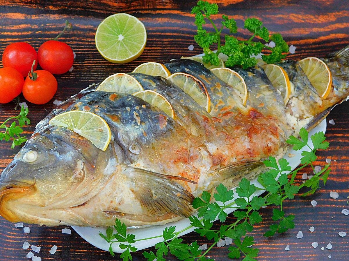 карп в духовом шкафу
