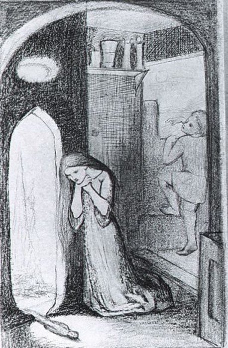 Элизабет Сиддал. Сестра Хелен. 1854 г.