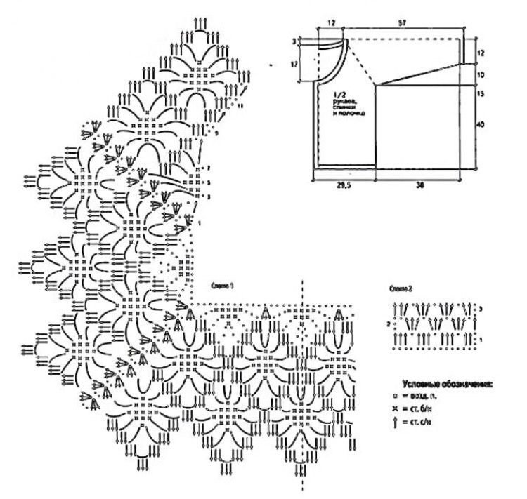 Как обвязать кардиган крючком красиво схемы