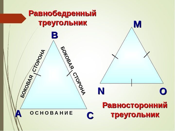 Равносторонний треугольник изображен на рисунке