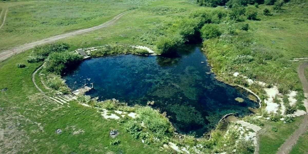 Голубое озеро Зянгяр Куль Башкирии