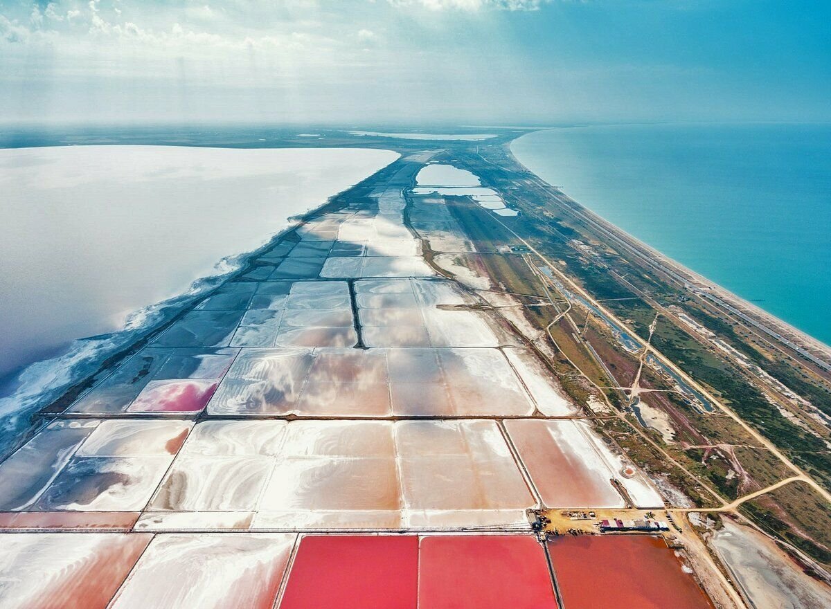 розовое озеро сасык в крыму