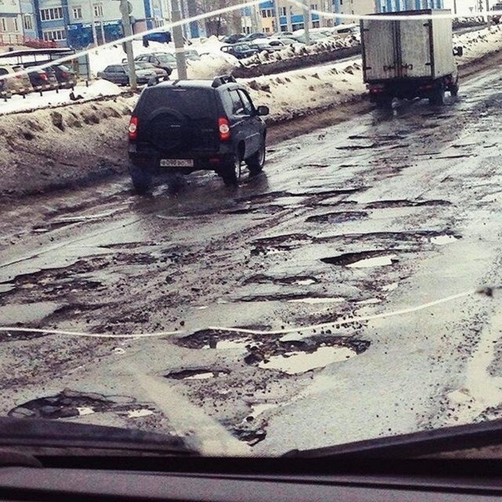 Российские дороги весной