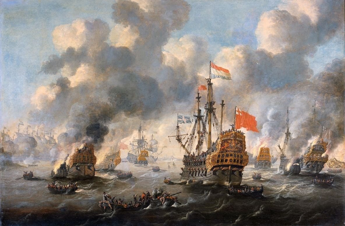 Сражения флота петра 1. Виллем Ван де младший Вельде пушечный залп. Картины Ван де Вельде морские битвы. Брандеры в Чесменском сражении.