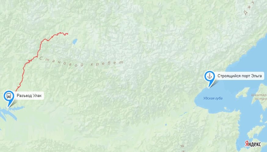 Карта эльга якутия