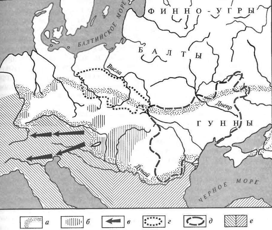 Черняховская культура карта