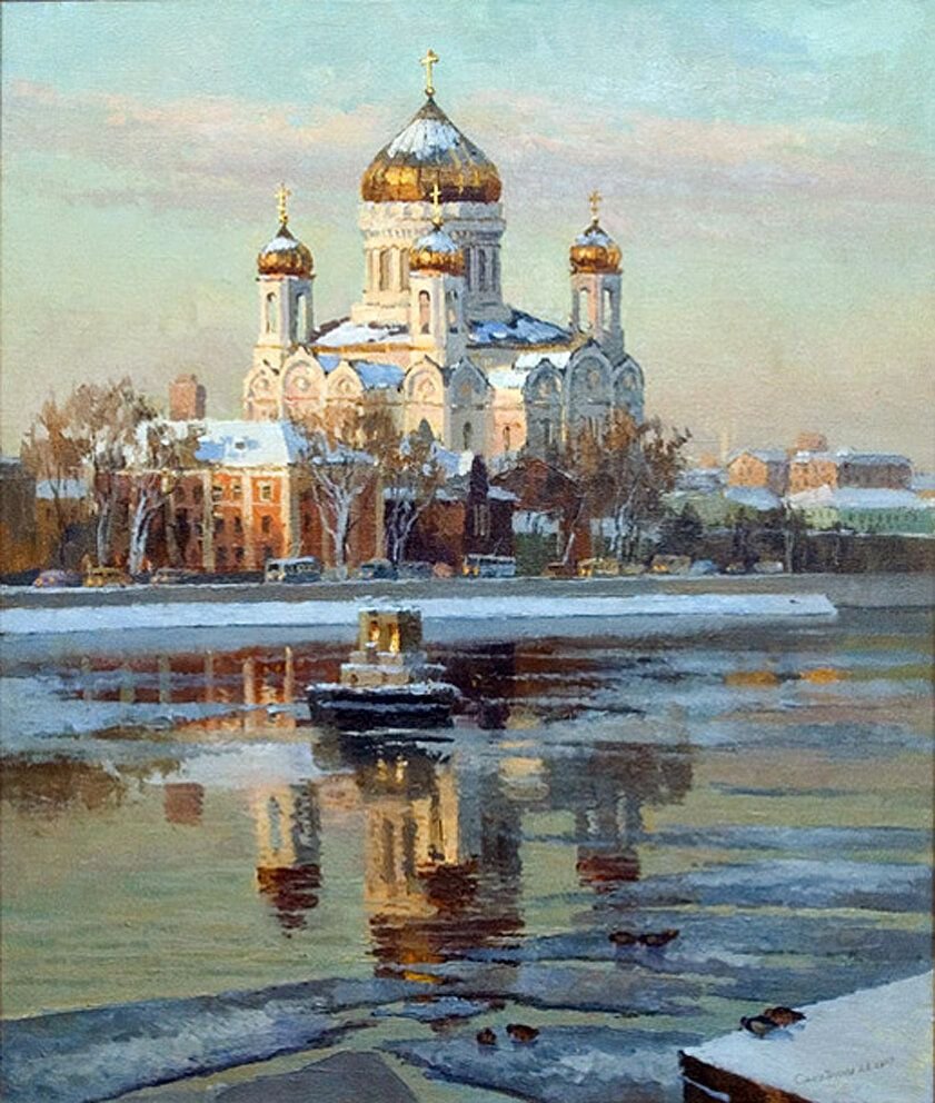 Картины с храмами маслом