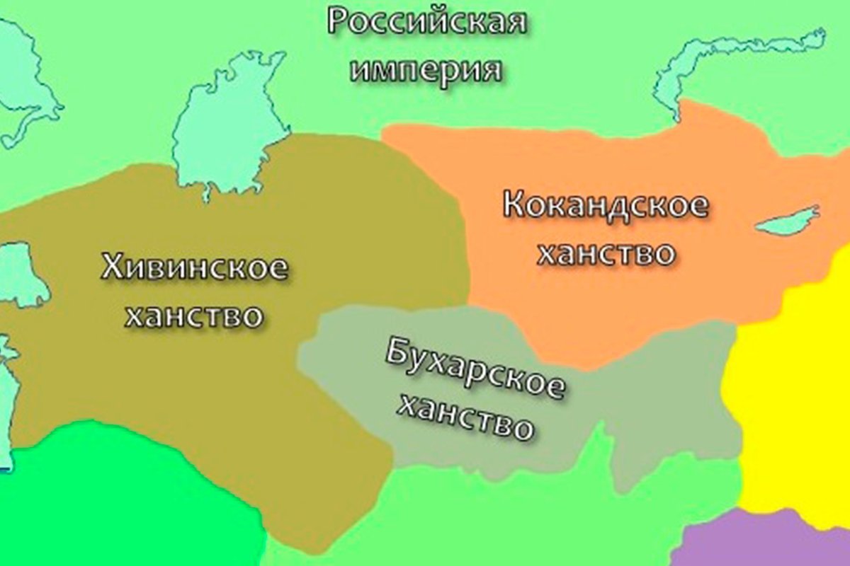 Карта кокандского ханства