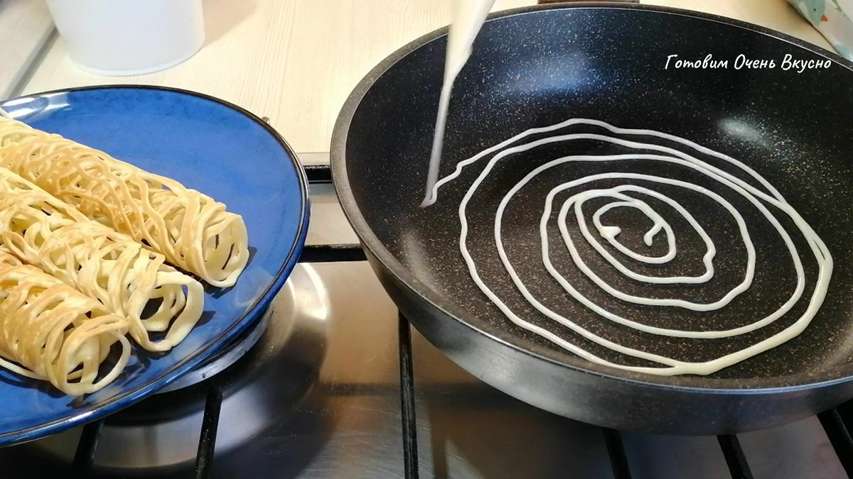 Трубочки на сковороде рецепт с фото пошагово