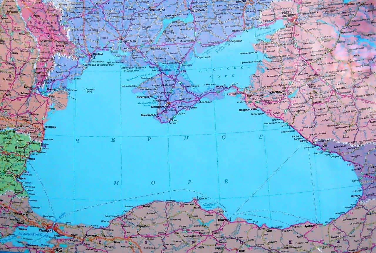азовское море и черное море