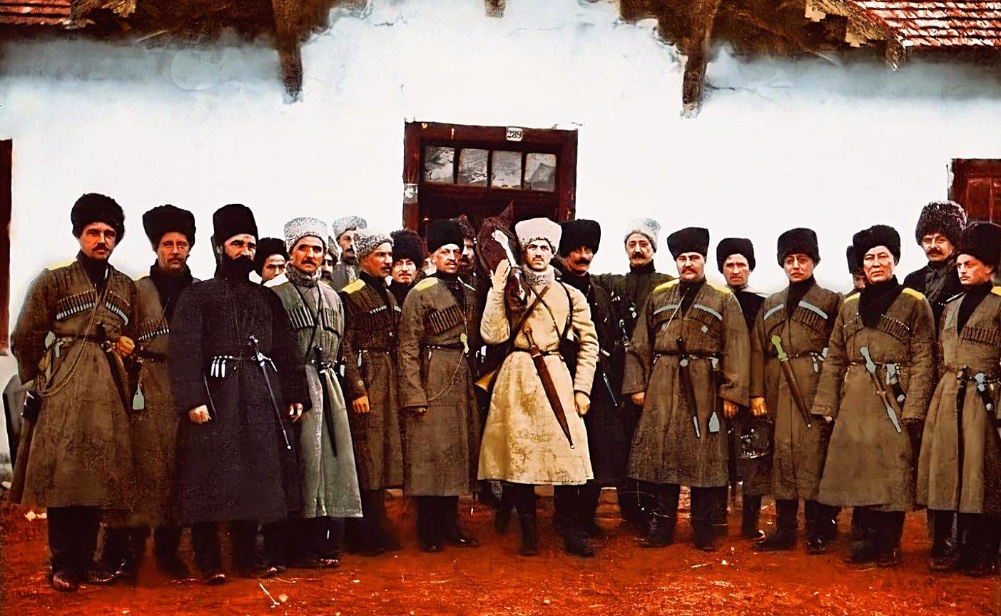 Картина горцы у ленина