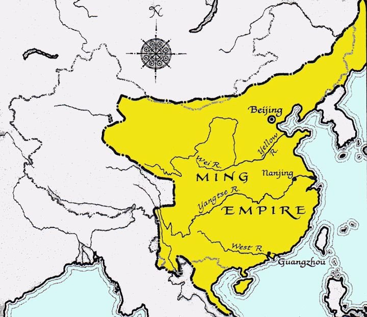 Карта китая в 18 веке