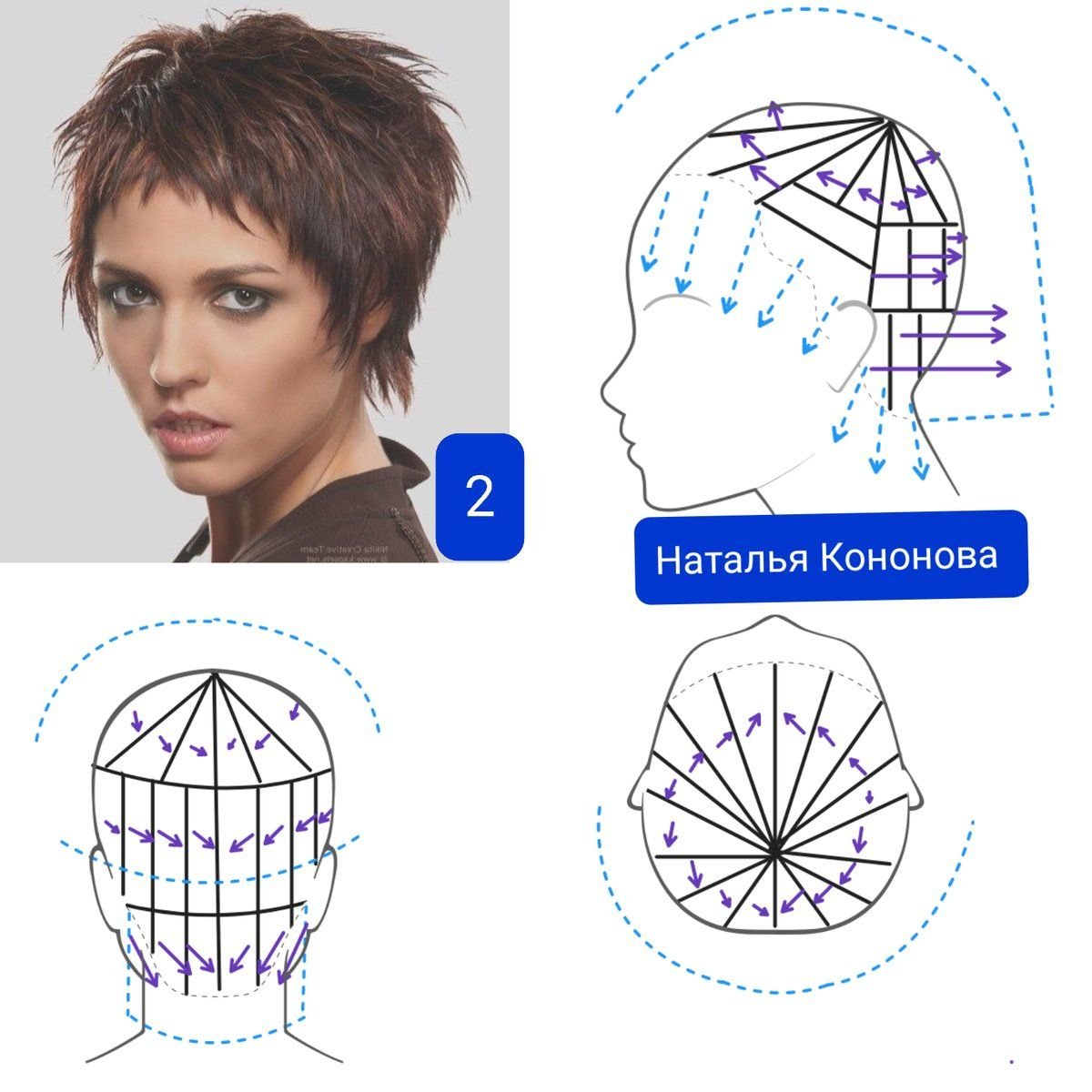 Наталья кононова схемы стрижек