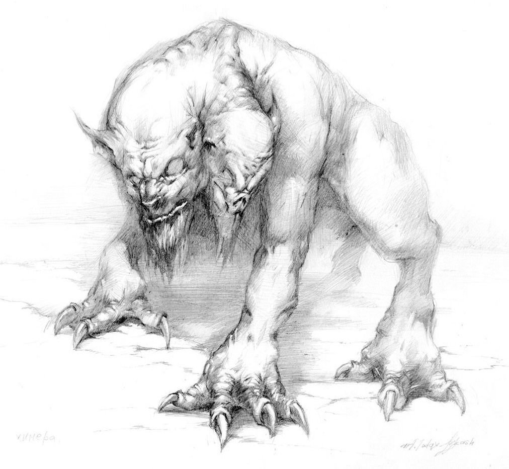 Мутанты сталкер рисунки карандашом