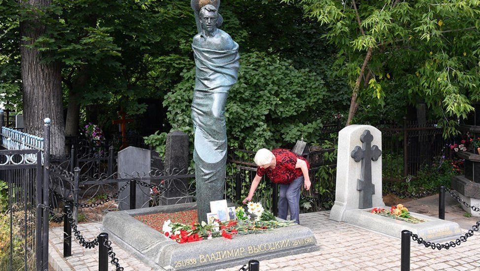 Памятник высоцкому в москве на ваганьковском кладбище