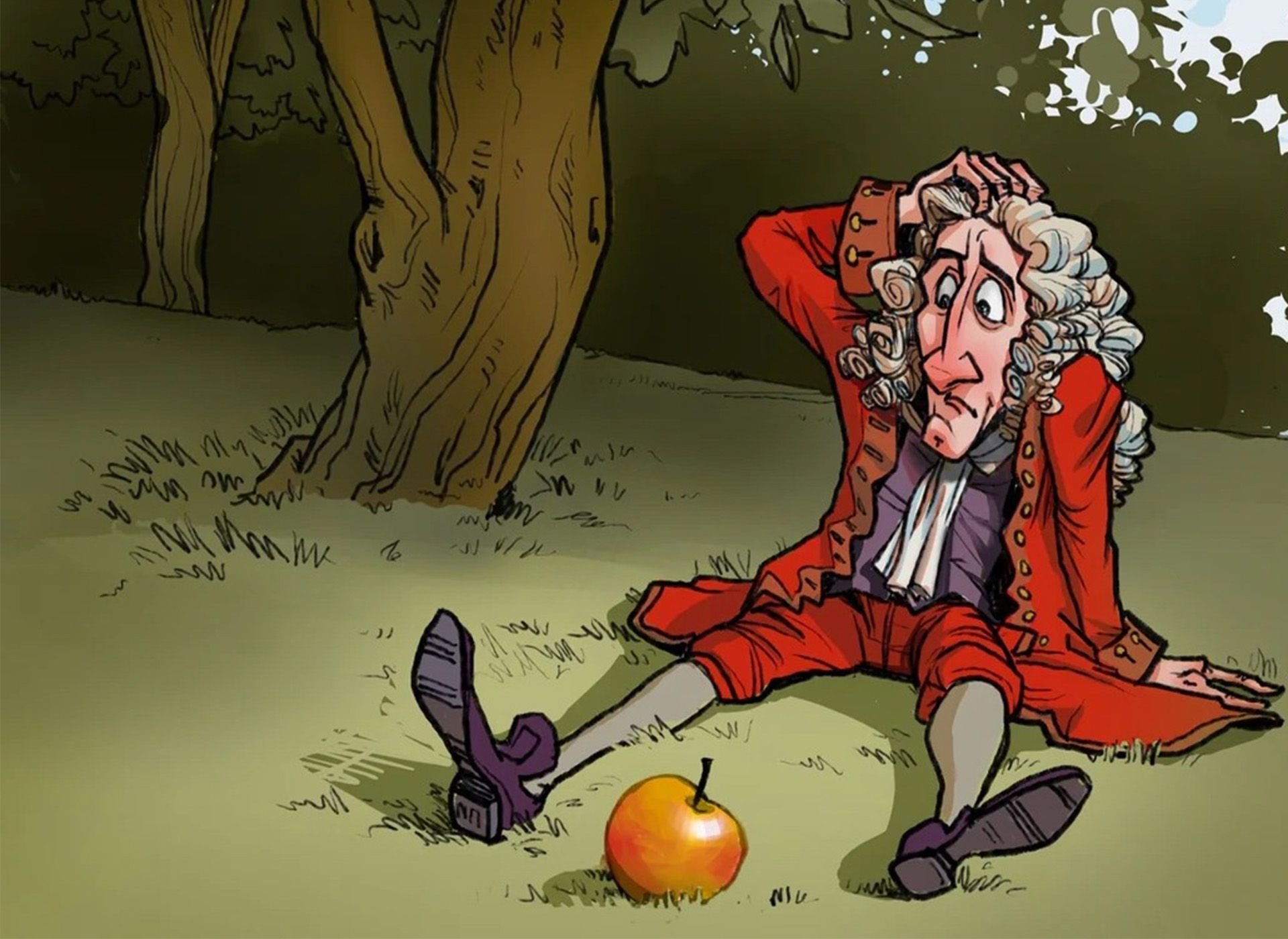 Исаак ньютон и яблоко. Исаак ньютон под деревом. Исаак ньютон и яблоко. Исаак ньютон и яблоко. Исаак ньютон и яблоко.