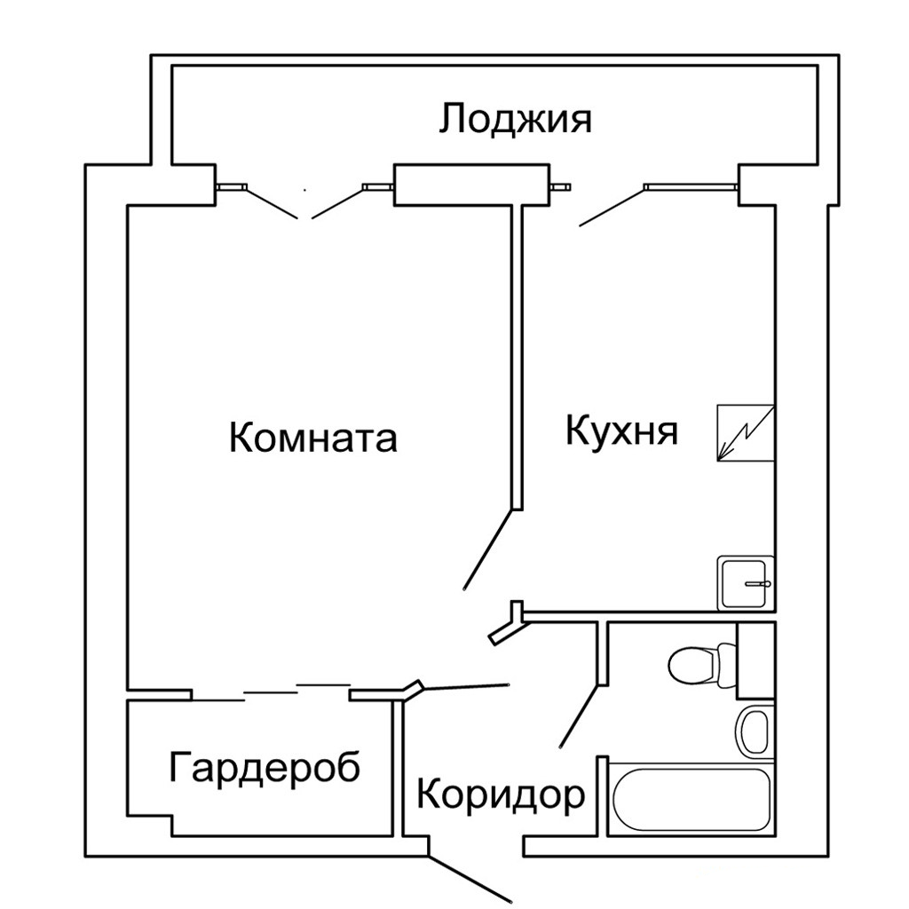 Схема планировки квартиры. Однокомнатная типовая квартира план. Планировка 1 комнатной квартиры с лоджией. Стандартные планировки однокомнатных квартир. Планировка однокомнатной квартиры схема.