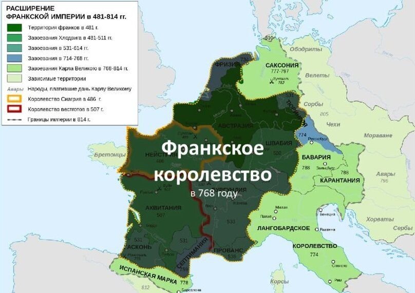 Создание франкской империи картинки