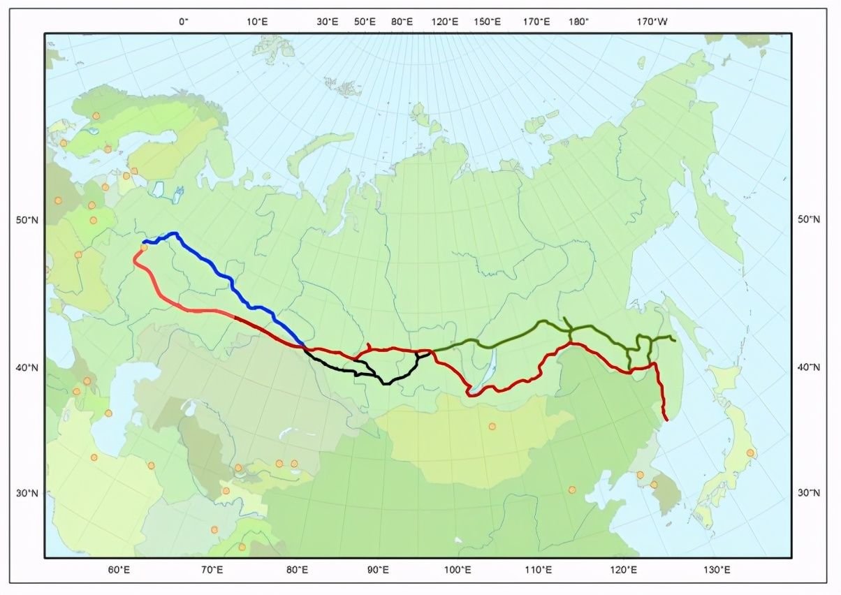 Строительство транссиба карта