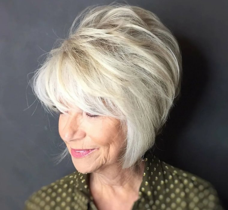 Стрижки на короткие волосы женщинам за 50 лет фото