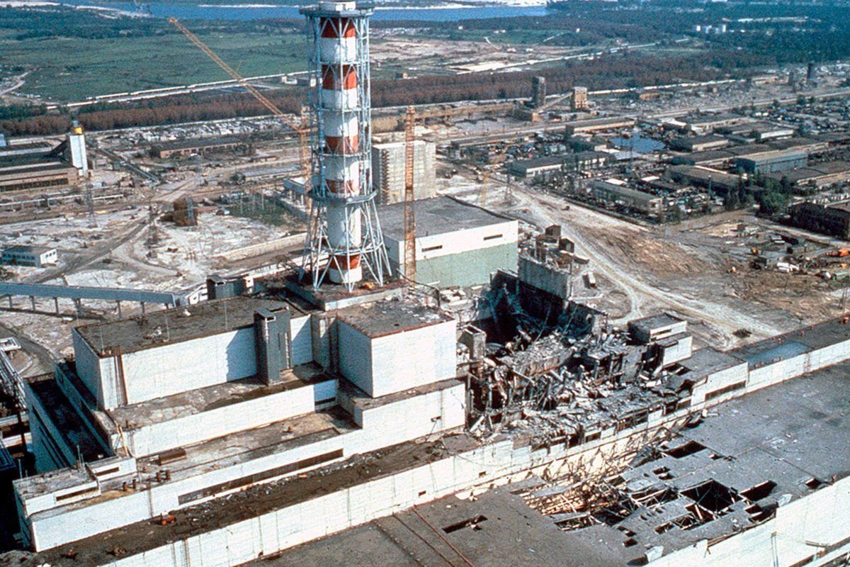 Чернобыль фото реактора после взрыва