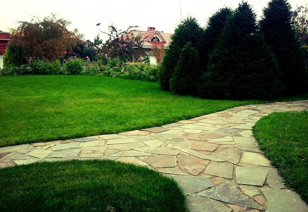 бордюры для дорожек в саду.