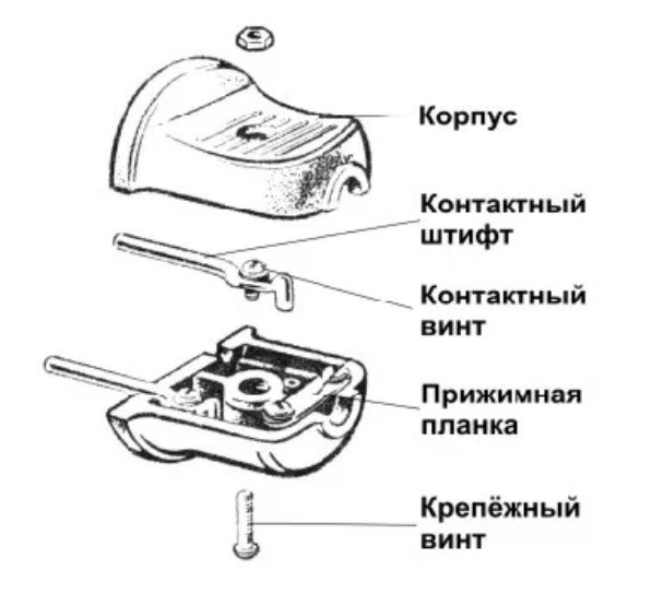 Штепсельная вилка на схеме