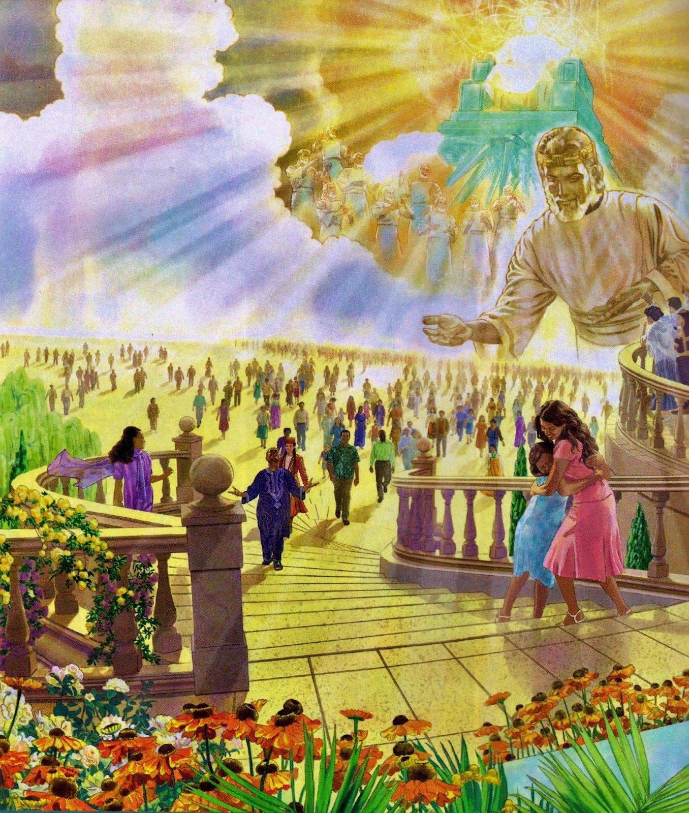 Будет ли новый мир. Небесное царство свидетели Иеговы. Царство Бога свидетели Иеговы. Свидетели Иеговы Иисус царство. Свидетели Иеговы рай Воскресение.