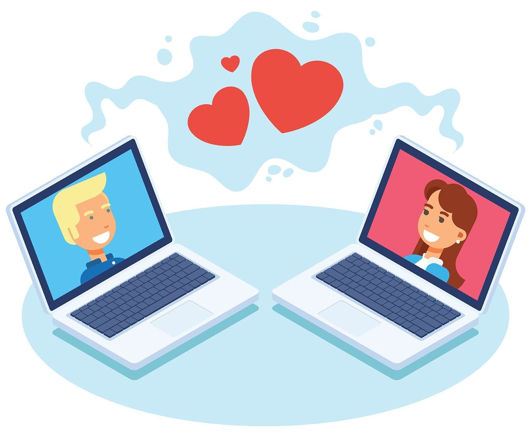 Internet dating. Общение в интернете арт. Общение в интернете вектор. Иллюстрацие интернет общение. Общение через интернет иллюстрации.