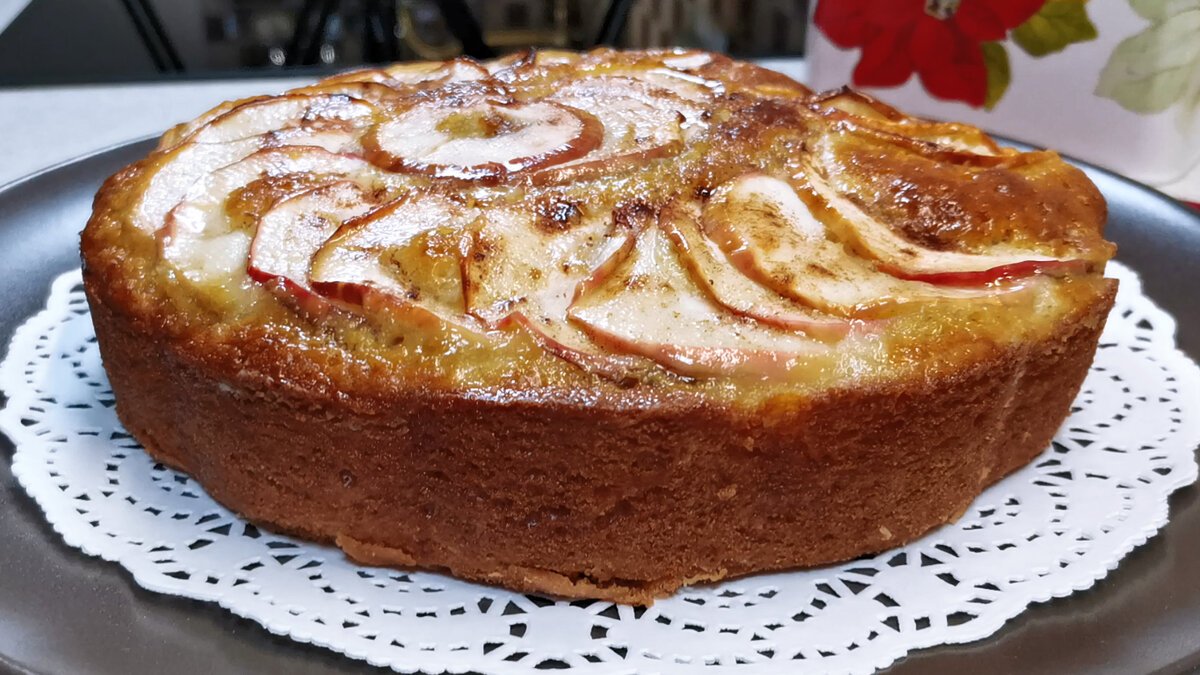 Рецепт пирога с яблоками манник простой и вкусный