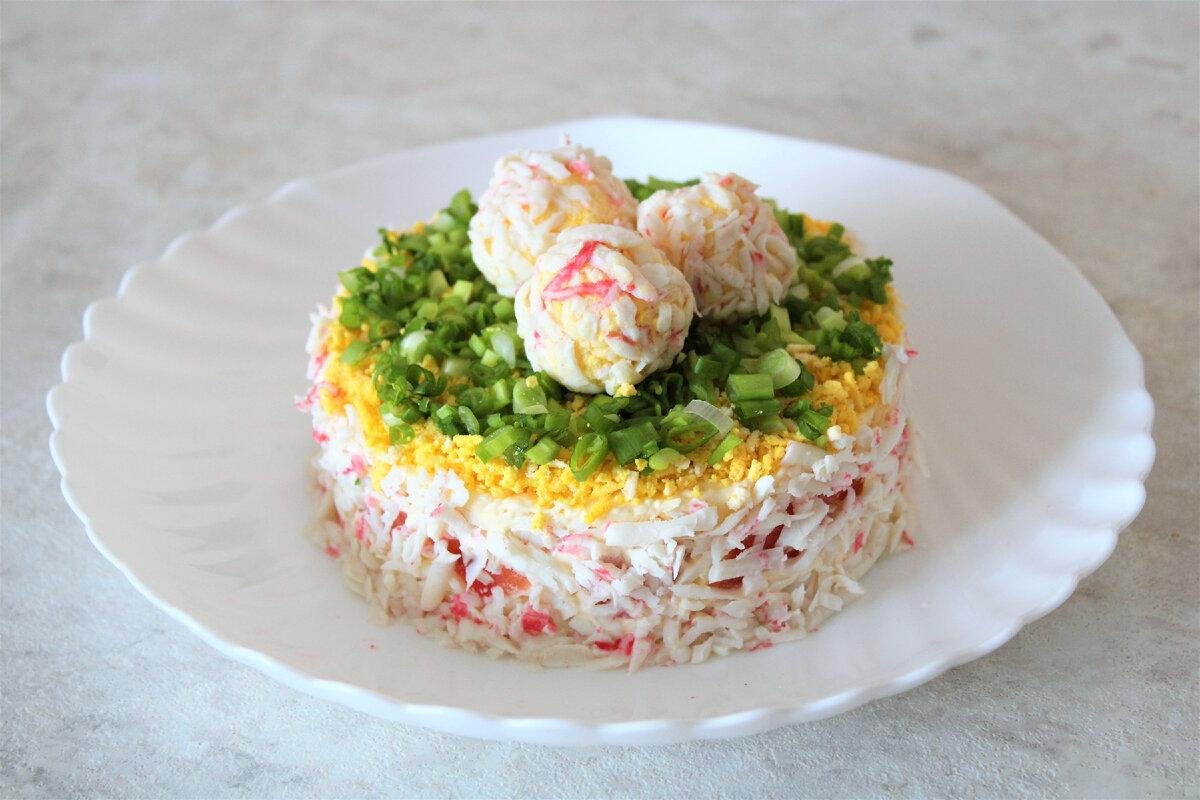 Морской салатик с крабовым мясом