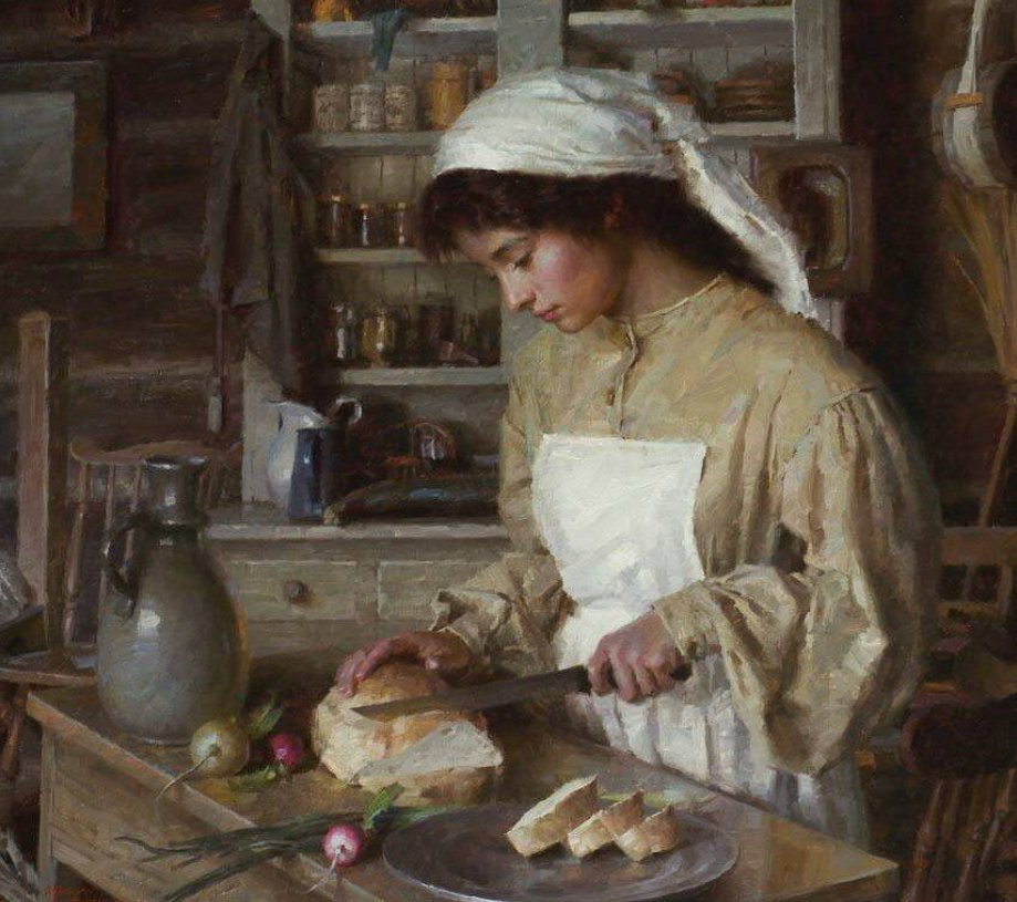 русскую кухарку. художник пьер франсуа бушар прислуга.