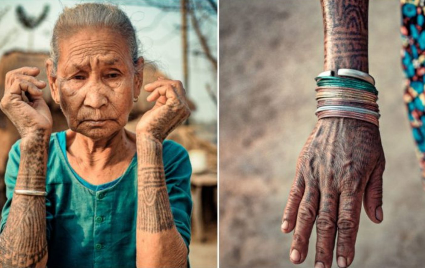 Татуировки племени Тхару