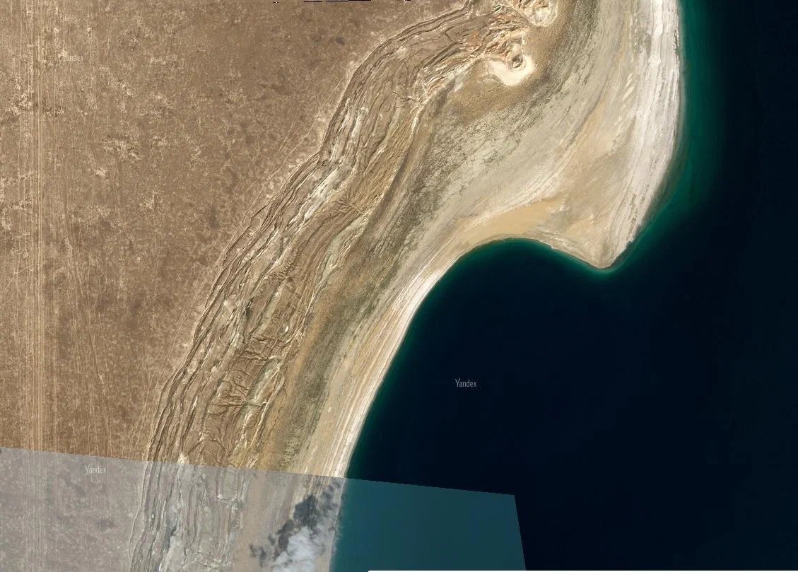 Линии на дне аральского моря