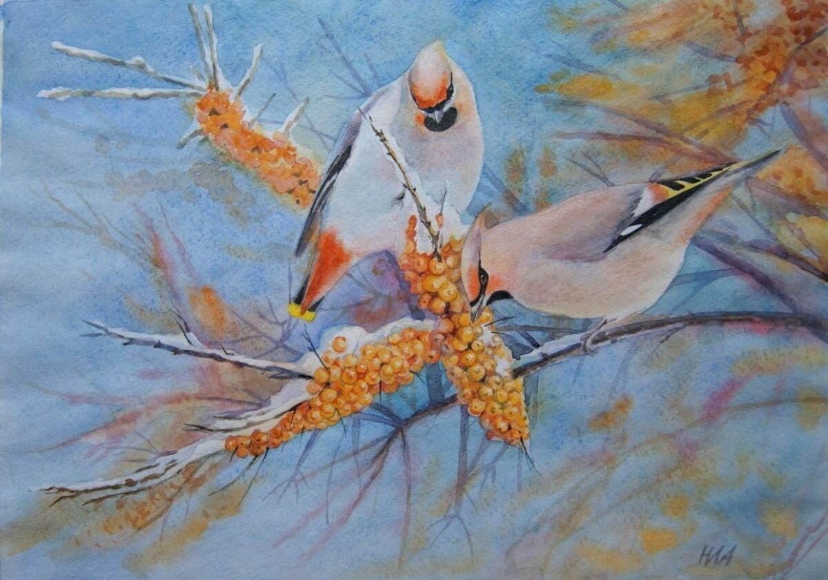 Птицы в живописи картины