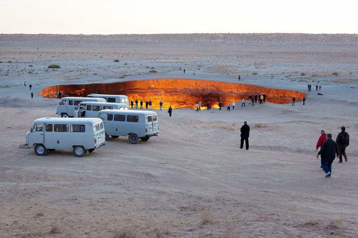 Ад сегодня. Кратер Дарваза красивые фото.