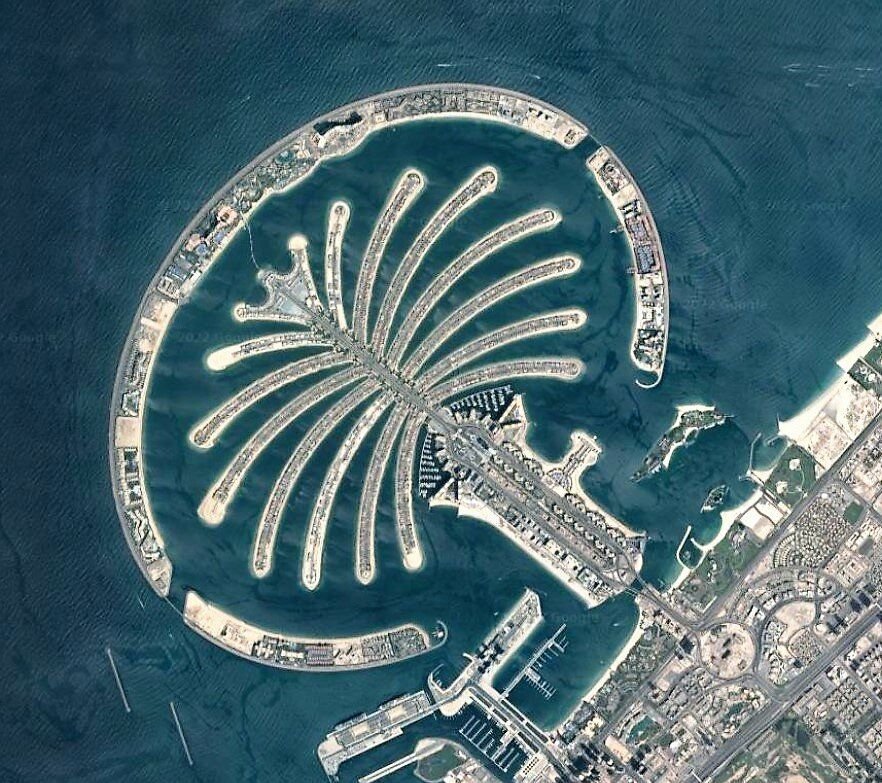 Palm jumeirah карта